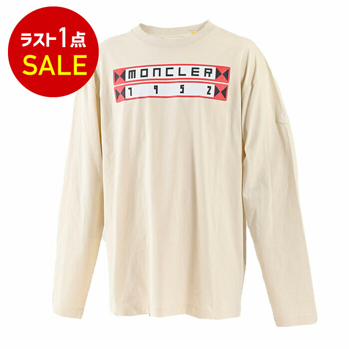 モンクレール MONCLER Tシャツ 8D00002 829HP 002 クリーム メンズ 【ラスト1点 Ｌサイズ】｜サンエー　世界の一流品