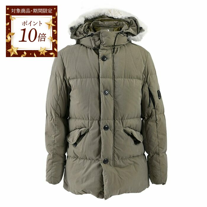 C.P COMPANY シーピーカンパニー　モッズダウンコート　カーキ　44 中古・古着通販】C.P COMPANY (シーピーカンパニー) ダウン