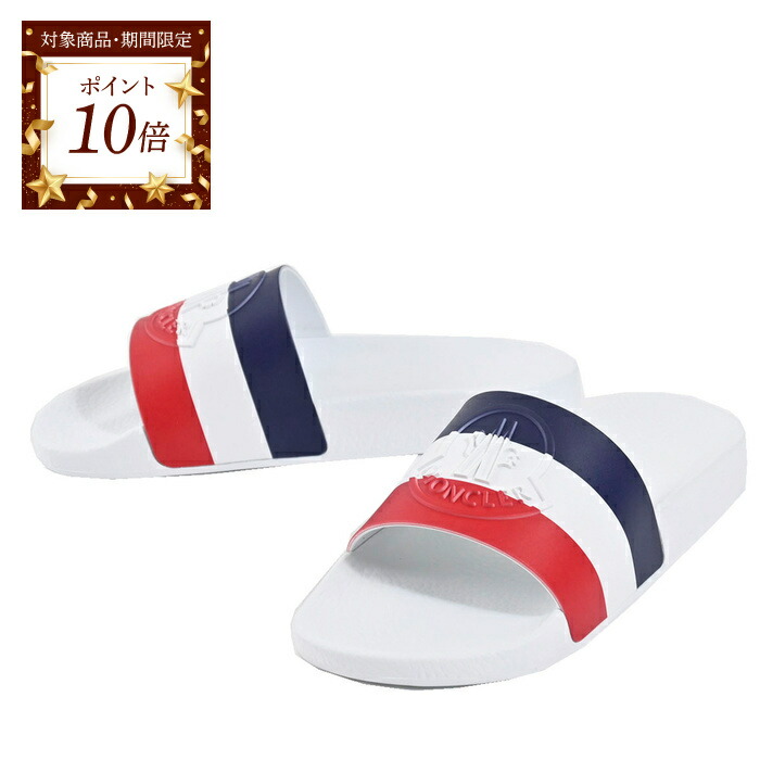 楽天市場】モンクレール サンダル エンボスロゴ ラバーサンダル