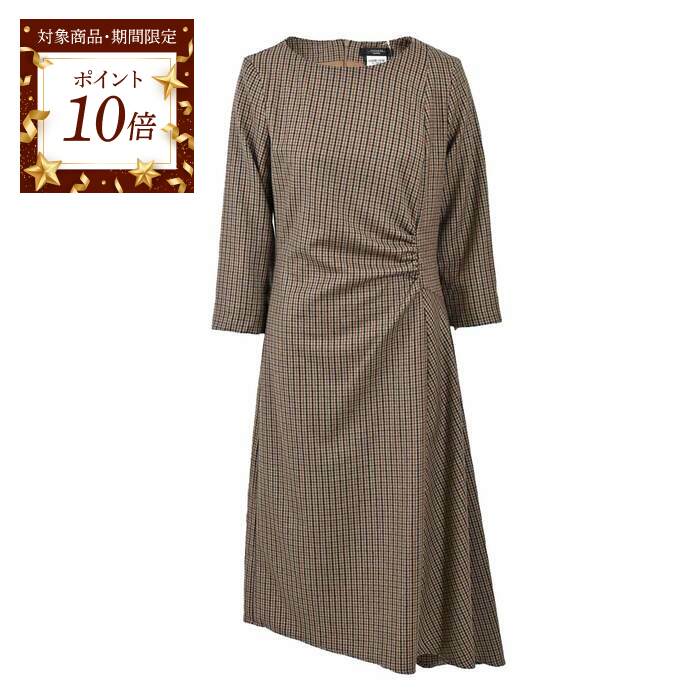 未使用ウィークエンドマックスマーラ スタッズ付きロングワンピースドレス茶４２ Max Maraワンピース Weekend Max Mara(ウィークエンド マックスマーラ