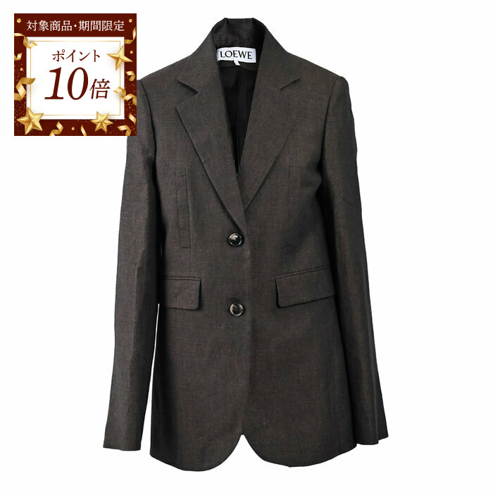 楽天市場】LOEWE ロエベ デニムジャケット ショート トラピーズ