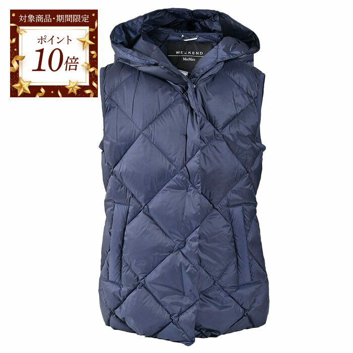 MaxMara WEEKEND FRUTTO ネイビー ダウンベスト　42 MAXMARA WEEKEND LINE ウィークエンドマックスマーラ Max Mara ダウン