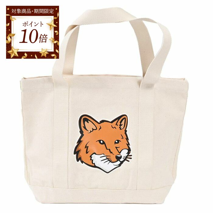 メゾンキツネ　MAISON　KITSUNE　トートバッグ　国内正規品　新品未使用 MAISON KITSUNE メゾン キツネ バッグ トートバッグ FOX HEAD