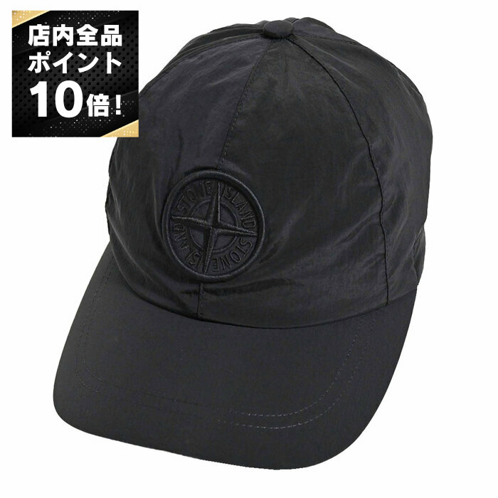 STONE  Cap Black ストーンアイランド キャップ 帽子 stone island ストーンアイランド キャップ