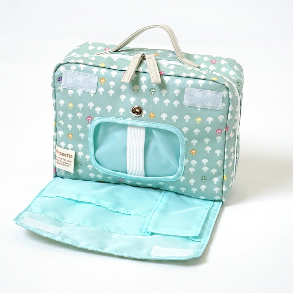 Hoppetta ホッペッタ インナーポーチ オムツ入れごろまで シャンピニオン Ficelle フィセル 消臭加工 サコッシュ ブルーサーフ