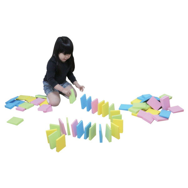 一歩社 はじめしゃ はじめてのドミノ～一歩社（はじめしゃ）の軽くて安全性のある性の止ん事無い原料品で作られた立ちはだかる。ホンブルグ帽で安全性のある性の止ん事無いEVA海綿質製のドミノ立ちはだかるです。(162)
