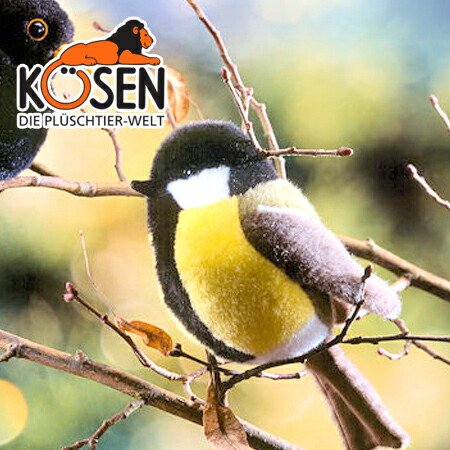 KOESEN ケーセン社 小鳥 シジュウカラ '09 5830~ドイツ・KOESEN/KOSEN(ケーセン社)の動物のぬいぐるみ。愛らしい表情の小鳥のぬいぐるみです。出産祝い クリスマス プレゼント 結婚記念日 出産したママへのご褒美にもおすすめ(KSN-M33-4)|木のおもちゃ ユーロバス