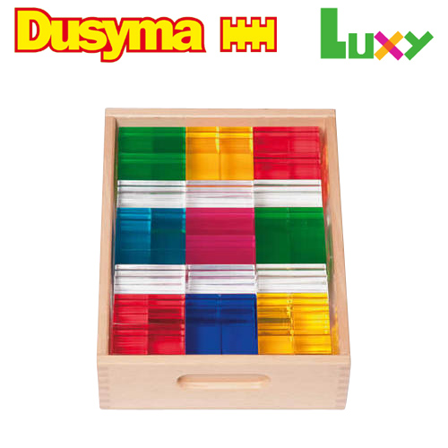 【楽天市場】Dusyma デュシマ社 Luxy レンガ積木 96ピース～ドイツのおもちゃメーカーDusyma（デュシマ社）のステンドグラスの