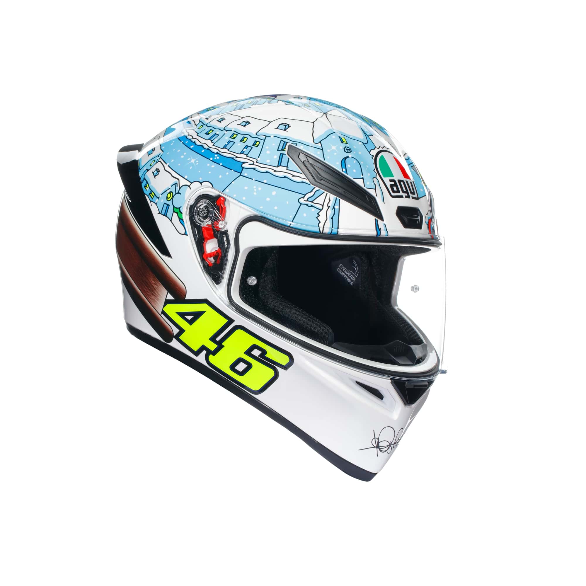 【公式】 K1 S AGV JIST Asian Fit 024-ROSSI WINTER TEST 安心の保証付きバイク用 フルフェイス