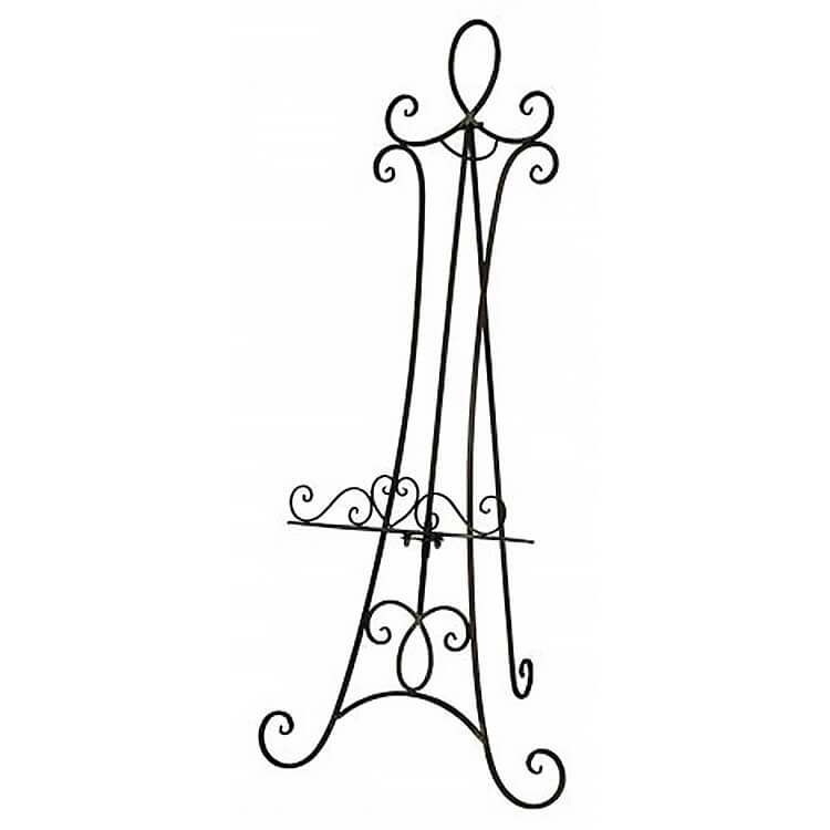 在庫限 イーゼル Easel 小 ラック ディスプレイ 看板 案内板 アンティーク 鉄製 ガーデン 庭 シャビー おしゃれ 送料無料 Napierprison Com