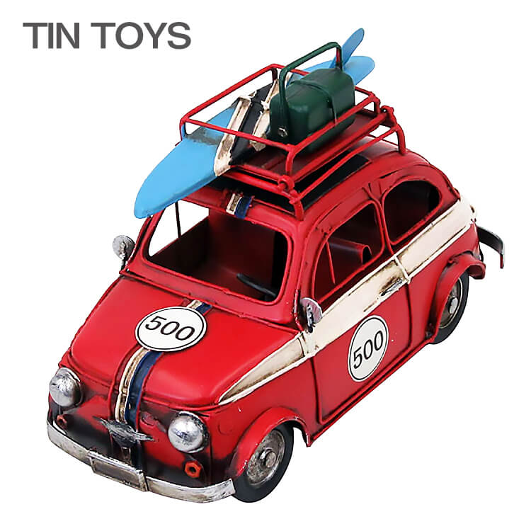 ブリキ車 楽天市場】【送料無料】ブリキのおもちゃ 車 car キャリアカー 置物