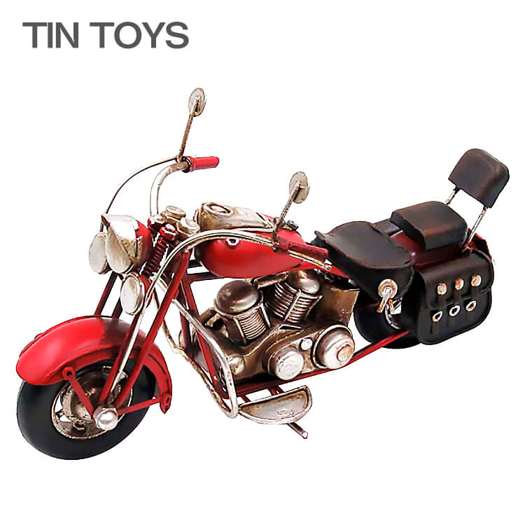 楽天市場】【送料無料】ブリキのおもちゃ バイク bike side car