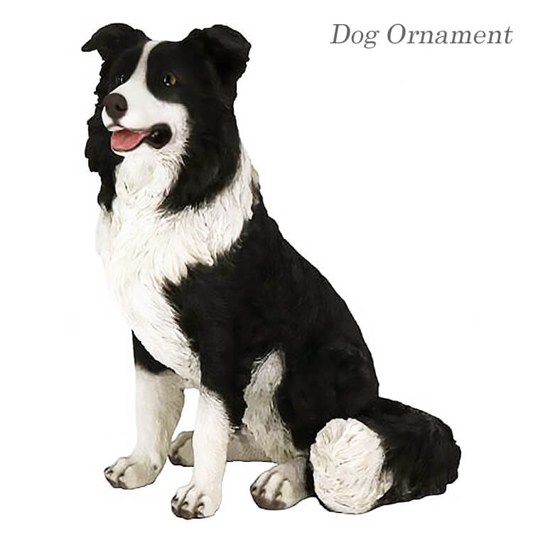 【送料無料】ドッグオーナメント オーナメント 置物 オブジェ 犬 dog レジン インテリア ボーダーコリー 成犬 14053 東洋石創 animal 25,350円