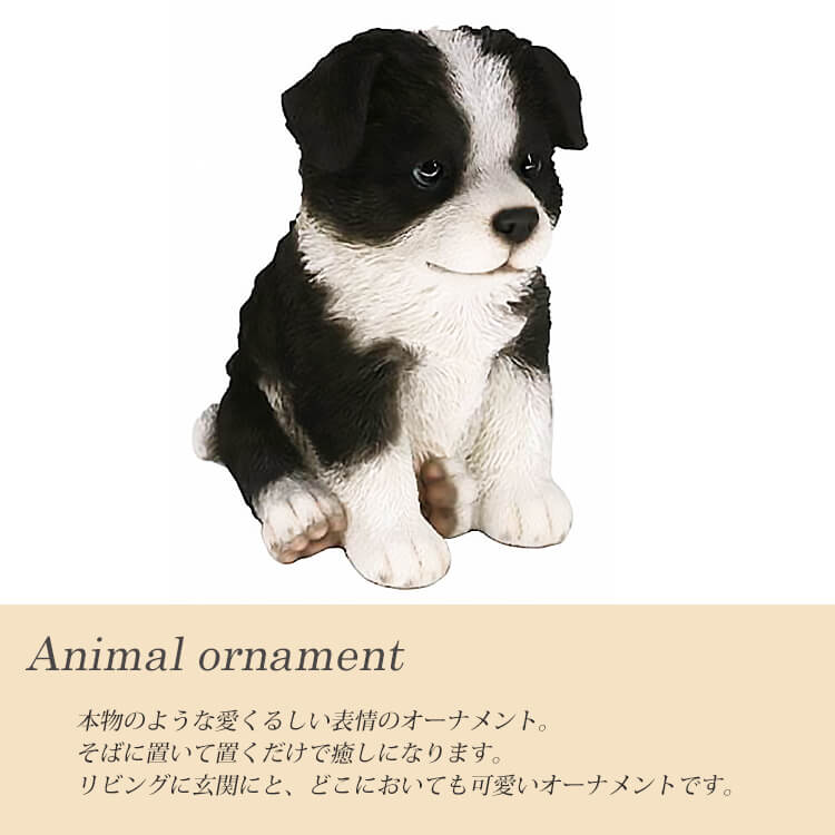 1日は11 Offクーポンでお得な日 ドッグオーナメント オーナメント 置物 オブジェ 犬 Dog レジン インテリア ボーダーコリー 子犬 送料無料 Marcsdesign Com