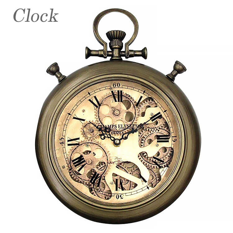 楽天市場】【送料無料】時計 壁掛け時計 おしゃれ 掛け時計 clock 歯車