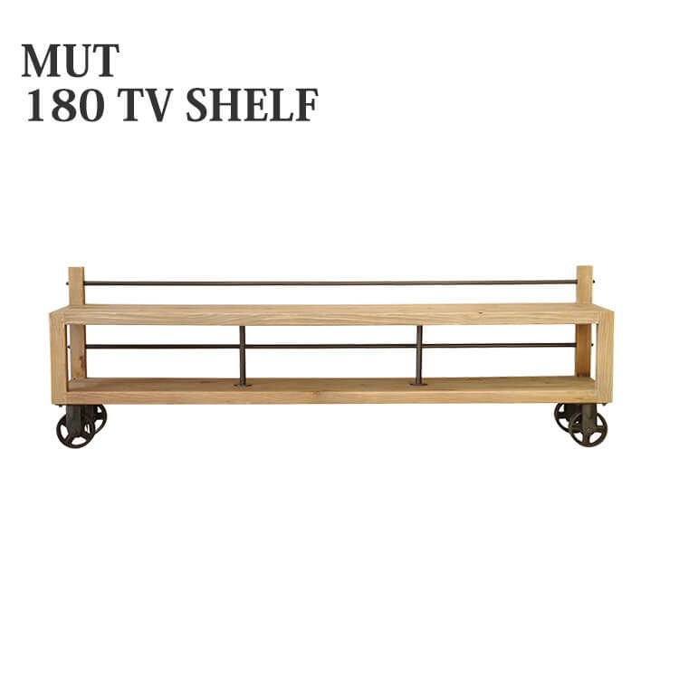 【送料無料】テレビ台 TV台 ローボード 収納 スペパ テレビボード TVボード シェルフ ムート MUT 180 TV SHELF 収納 スペパ シンプル モダン スチール パイン材 mosh ガルト 43,560円