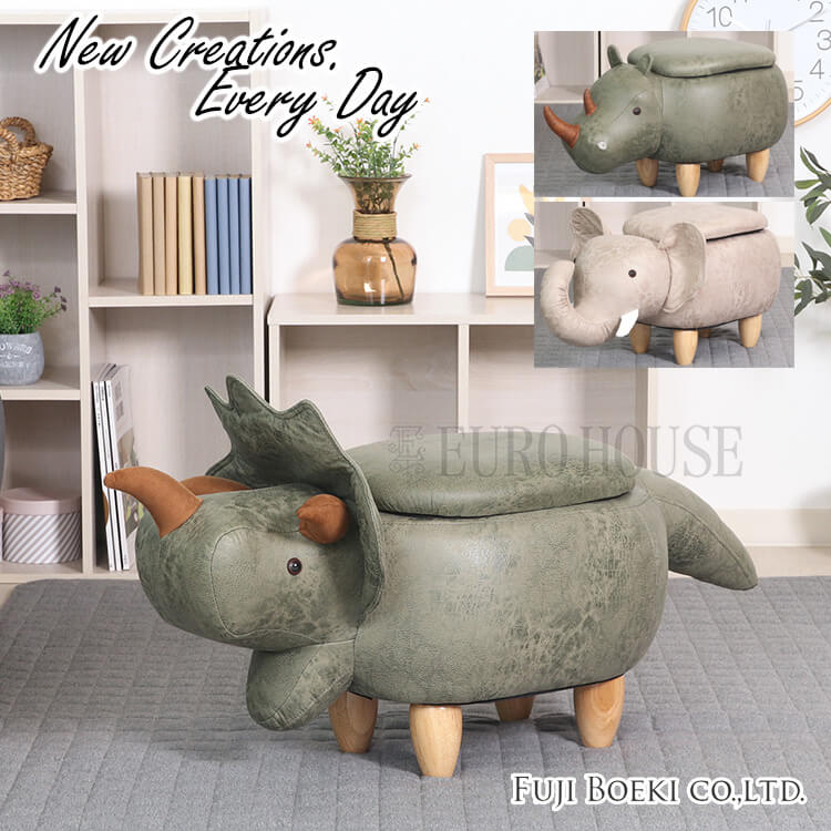 楽天市場】座れるステゴサウルス 耐荷重80kg ぬいぐるみ スツール