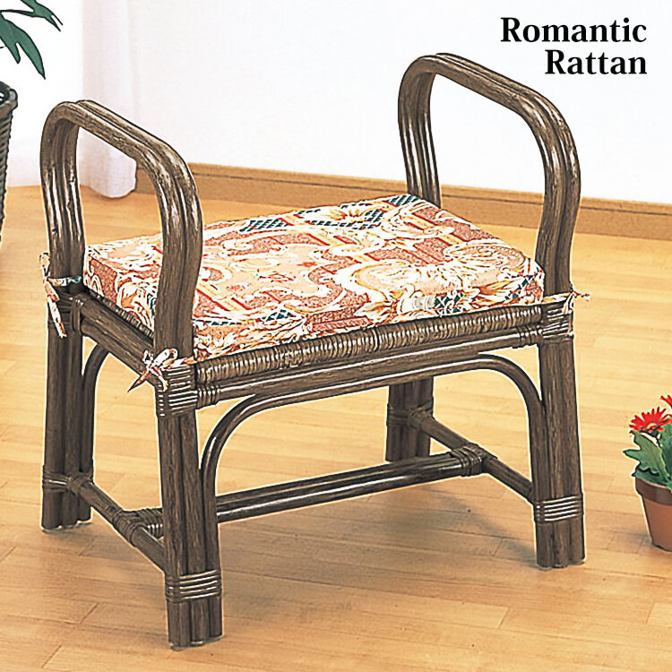 ラタンのチェア 籐 天然素材 チェア ラタン 籐 天然素材 椅子 フラワー 花 座面高 31.5cm