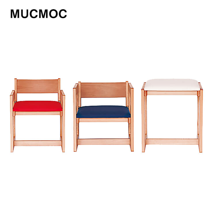 【送料無料】杉工場 学習机用 チェア 《 MUCMOC 》※本はチェアのみです ムクモック イス 椅子 国産 木製 アルダー｜輸入家具・インテリア　EURO HOUSE 19,250円