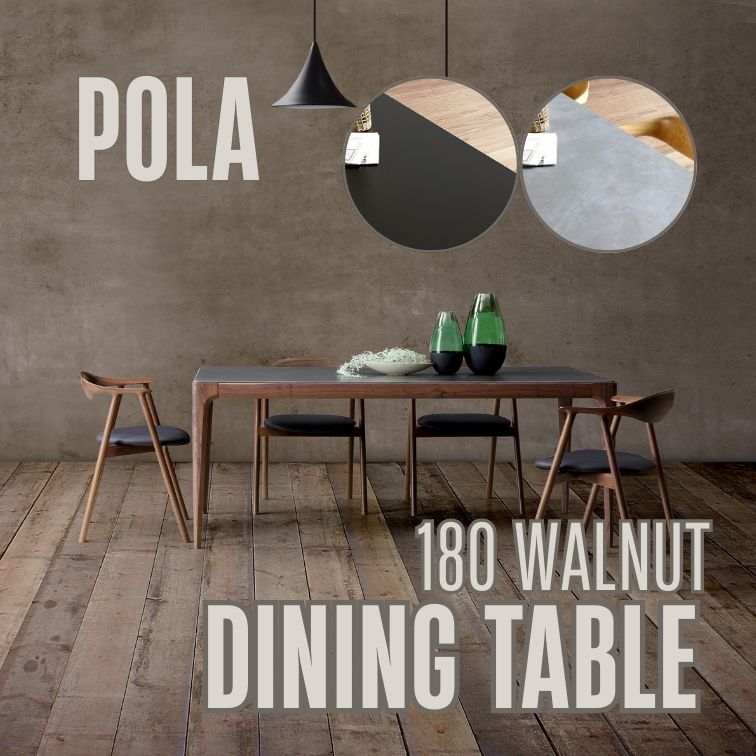 マラソン期間中店内商品ポイント最大20倍【送料無料】セラミック天板 テーブル 180 ポーラ Pola ウォールナット石目BLACK マーブルホワイト 長方形 食卓テーブル ダイニングテーブル ダイニングルーム 家族だんらん くつろぎ 三幸ジャパン Clip｜輸入家具・インテリア　EURO HOUSE 71,390円