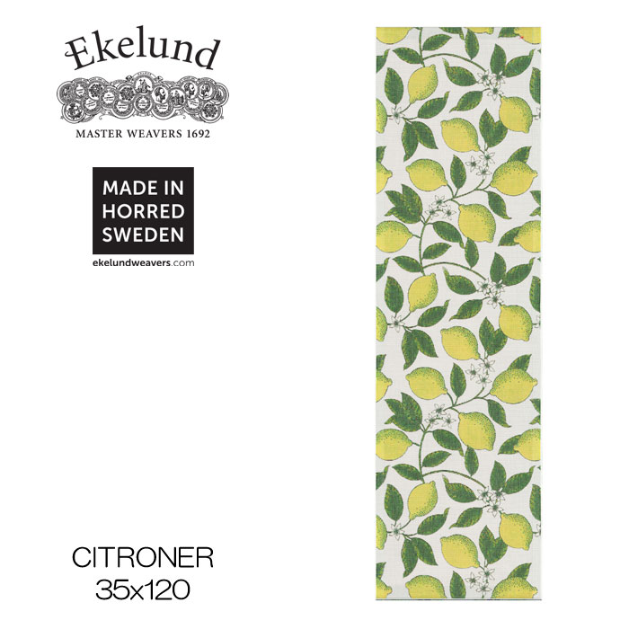 エーケルンド Ekelund CITRONER 35×120cm テーブルランナー キッチンクロス オーガニックコットン #90271