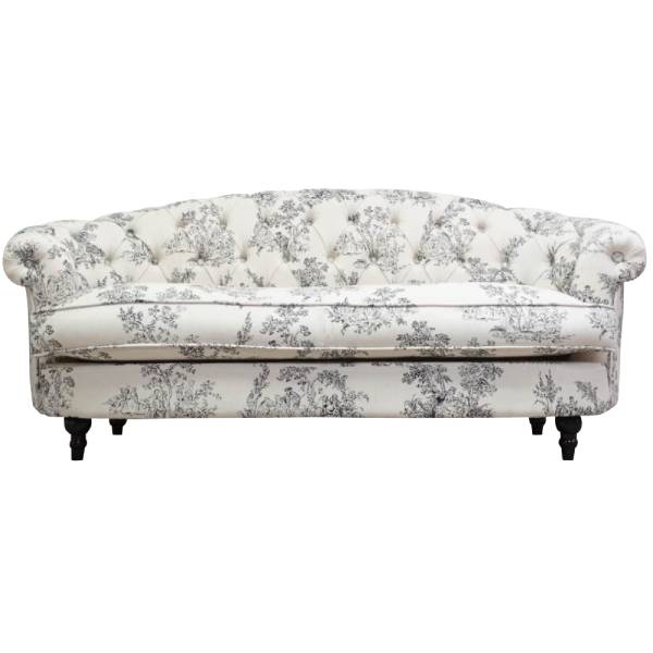 輸入家具 デザイナーズ 送料無料 ボタン トワレ柄ファブリックフレンチスタイル3シーターソファ MouSofa(モーソファ) 3人掛け 3シーター 家具 ソファ専門店 ロイヤルソファズ