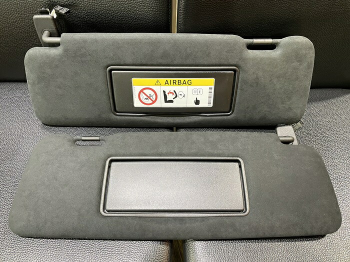 メルセデス ベンツ W463A W464 Gクラス ゲレンデヴァーゲン 純正品 サンバイザー アルカンターラ スウェード 右ハンドル用　左右セット 日よけ　サンシェード G350d G400d G550 AMG G63