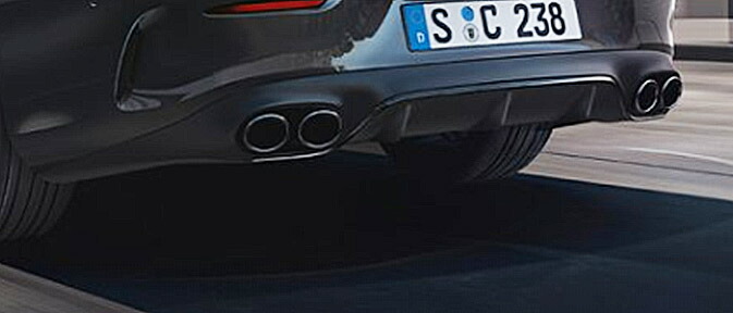 楽天市場】純正品 AMG E53 リアディフューザー+マフラーエンド