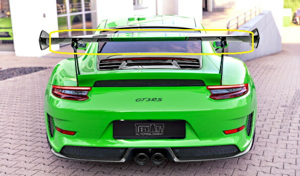 TECHART テックアート リアウイング センター カーボン Carbon ポルシェ　991.2　GT3　RS