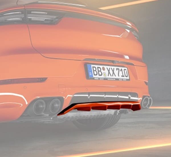 TECHART テックアート リアディフューザー Carbon ポルシェ カイエン 9YA Cayenne E3 *スポーツデザインバンパー対応 SUV/COUPE