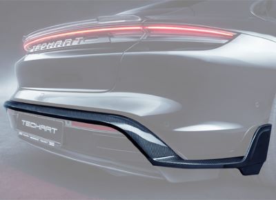 TECHART テックアート リアディフューザー カーボン PORSCHE ポルシェ Taycan タイカン カスタム エアロパーツ ドレスアップ 外装