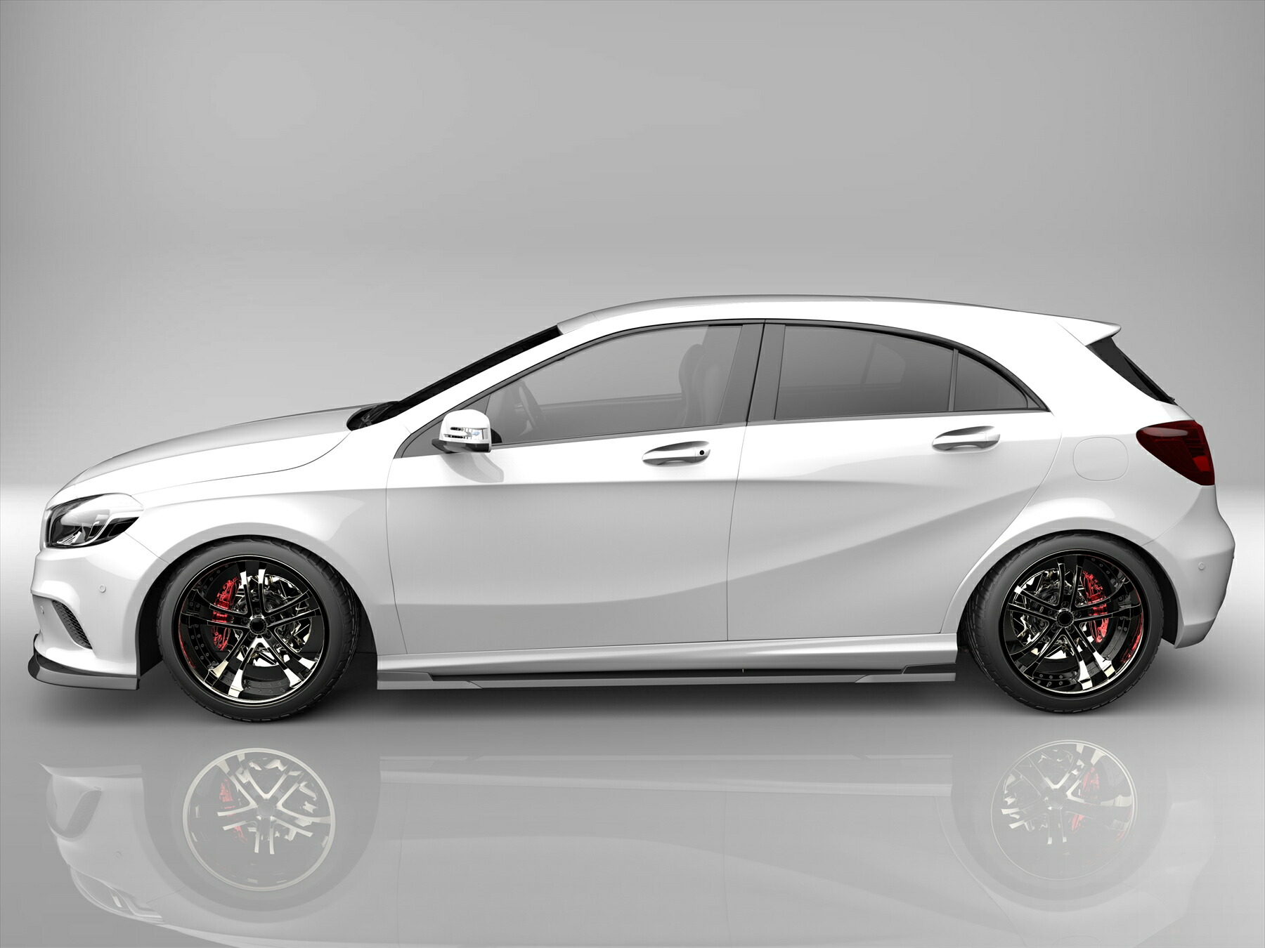 国産エアロパーツ 請あい随身 New Model Eurouメルセデスベンツ A部類 W176 後期フロントアンダースポイラー サイド足付き 2評価一揃いの道具 エアロパーツ Damienrice Com