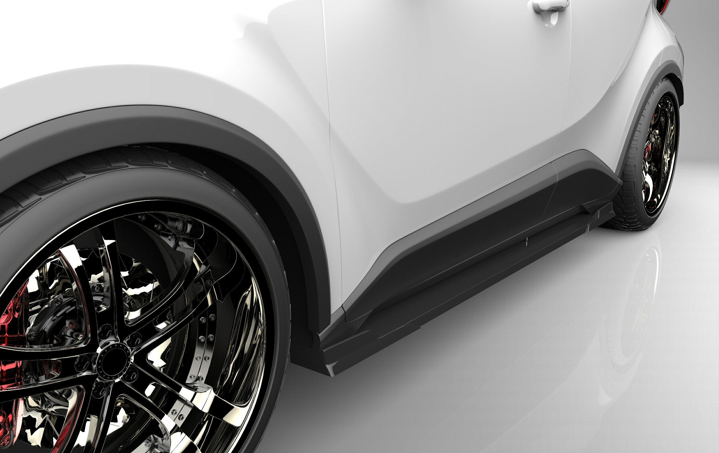 C-HR用　前期用モデリスタサイドステップ C-HR 313111 モデリスタ 右サイドスカート 未使用未塗装品 NGX10