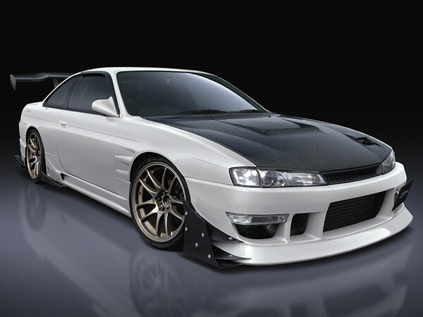 ■国産エアロパーツ!保証付き!!NEW MODEL EUROUシルビア S14 CS14 (マイナー後)サイドステップ