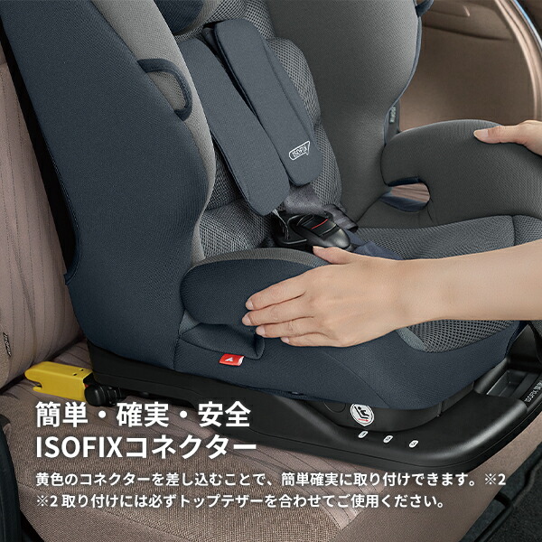 春のコレクション Apricaアクティフィックス アストロネイビー NV ActiFIX ISO-FIX ISOFIX 1歳から11歳ころまで  チャイルドシート ジュニアシート2167606アップリカ fucoa.cl