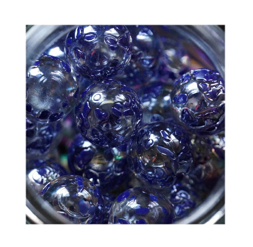 【ビー玉】フラッシュマーブル 15mm 100入 バイオレット イベント企画