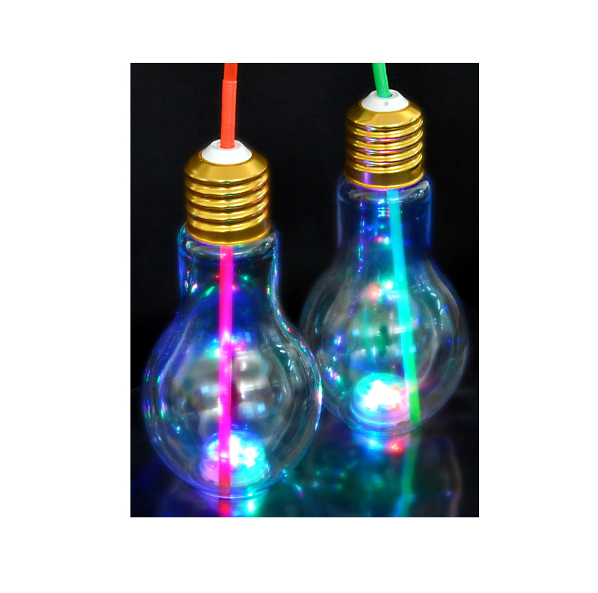 楽天市場 １０入 Led光る電球ボトル約500ml 電球ソーダ用ボトル 光る容器 １０入 イベント企画