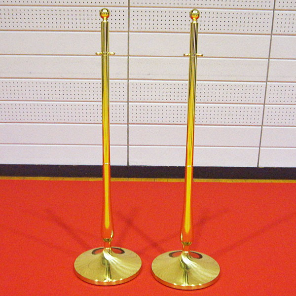 テープカットポール　大　2本セット　H110cm　[大型商品160cm以上] /動画有