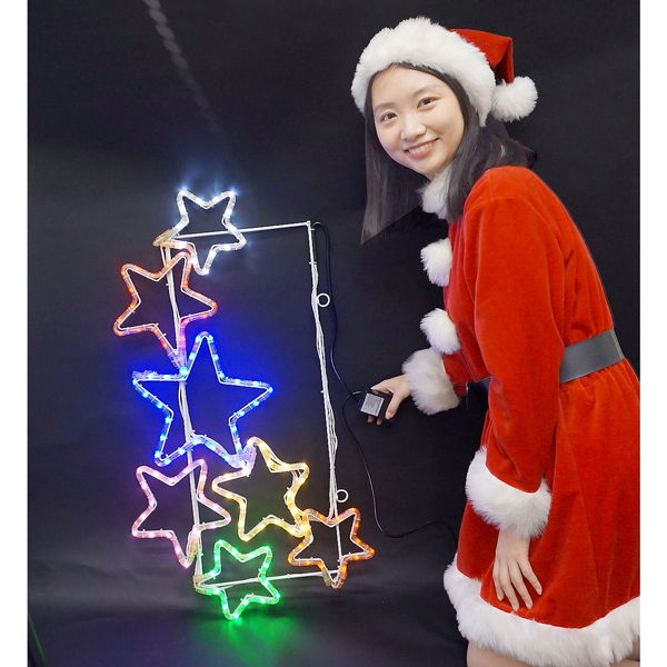 楽天市場】LEDイルミネーション チューブライトモチーフサンタ