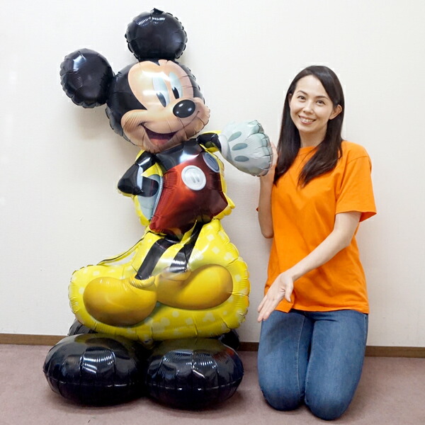 楽天市場】空気で自立する大きなバルーン ミッキー＆ミニーマウス H122