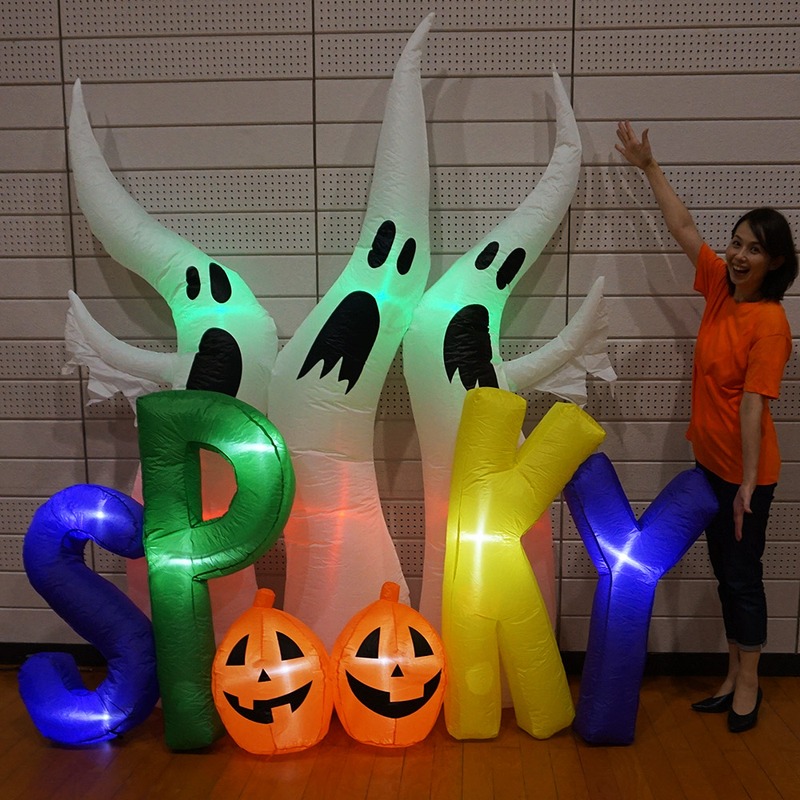 ハロウィンエア装飾　エアブロー　SPOOKY　H230cm