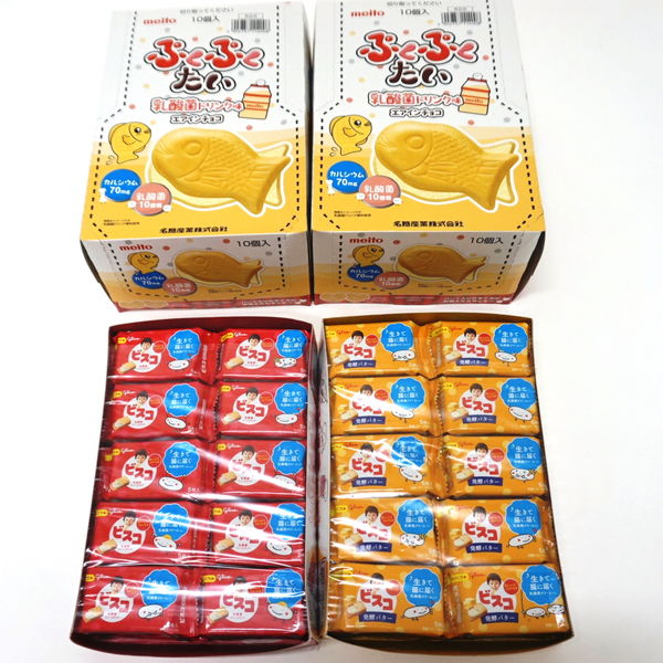 ぷくぷくたいやきとビスコの抽選イベントセット（140名様用） / お菓子 おかし 抽選会
