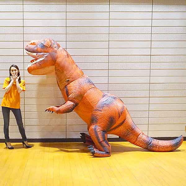 ジャンボ気圏撲り ど偉い恐竜ティラノサウルス H250cm 飾付ける 飾りもの エアーブロウ 陳列箱 Pop 映像保有 Cannes Encheres Com