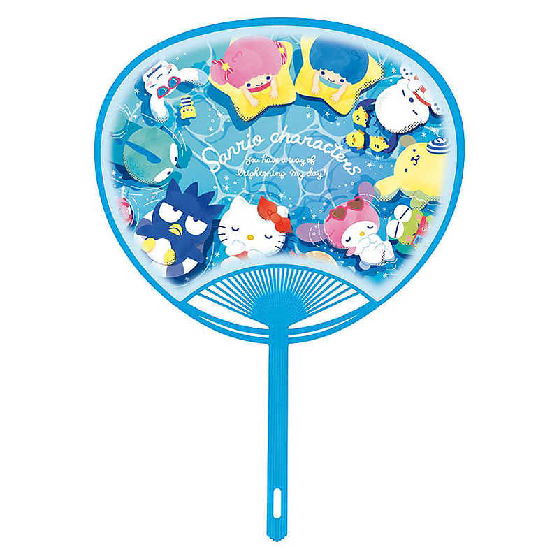 【入手困難】平成レトロ サンリオ ハローキティ 蝶々 麦わら うちわ 当時物 平成レトロ SANRIO サンリオ ハローキティ フコク生命