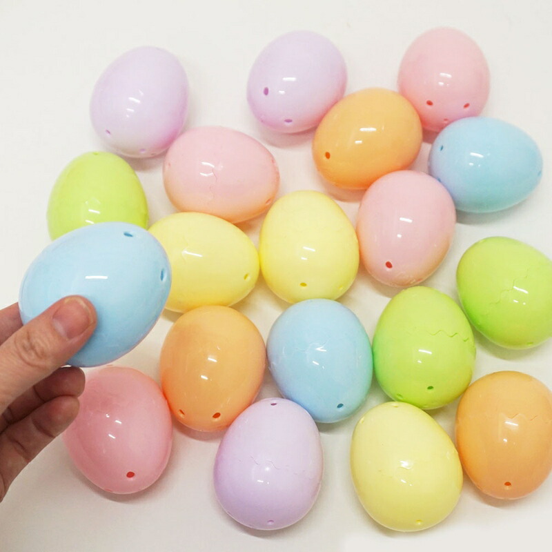 楽天市場 イースターたまご カラフルエッグカプセル H6cm 50個セット 販促イベント屋