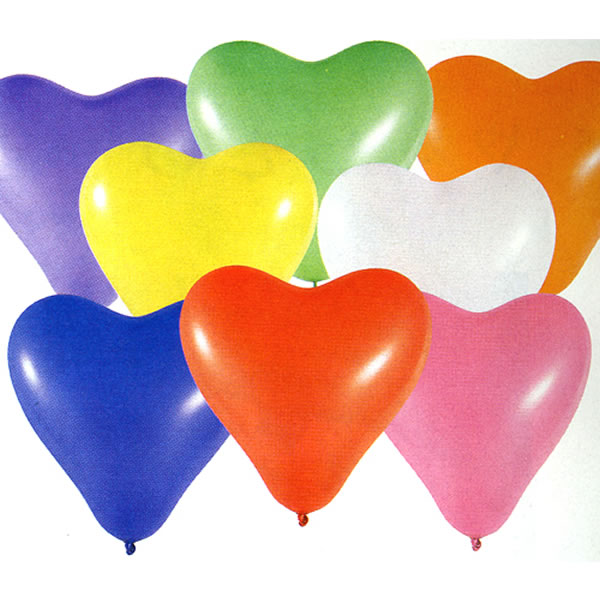 芸者　ハート型ミニ風船 13cm ピュアカット ミニハートバルーン - キッズパーティー リトル