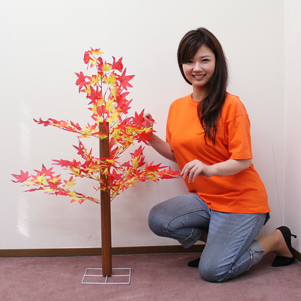 楽天市場】ナチュラルもみじ立木（大） (高さ：180cm） H180×W90cm 布