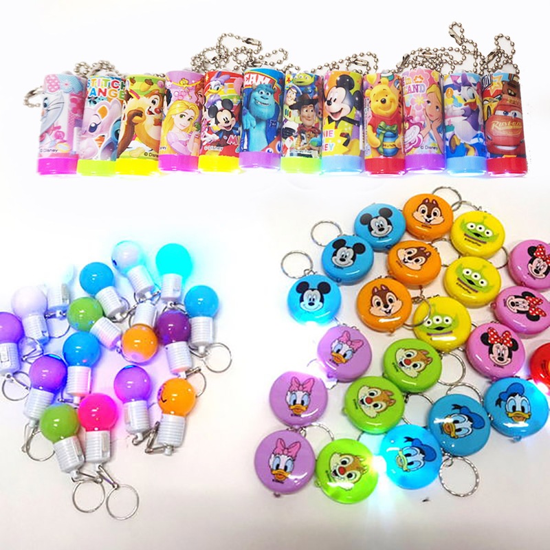 ディズニー光るキーホルダー3種プレゼント抽選会　58名様用+予備6個 / くじ引き景品 付き 景品 当てくじ 縁日 お祭り イベント