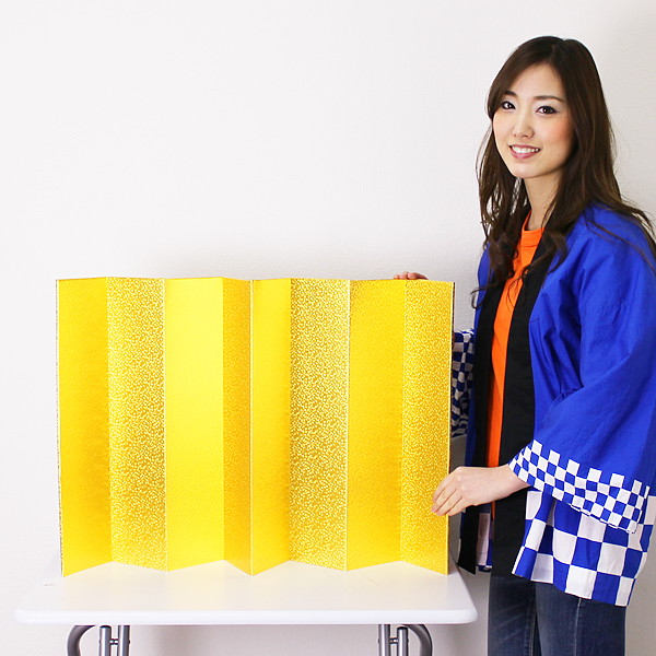 楽天市場】装飾用 金屏風（紙製） H50×W100cm / 金 屏風 大きい 飾り