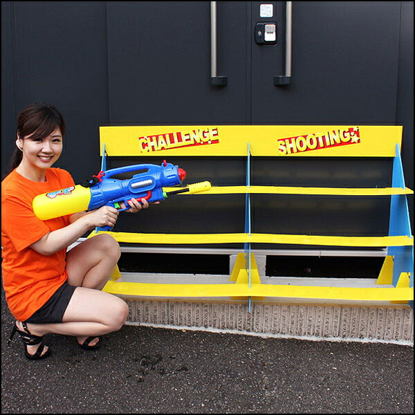 水てっぽうで、射的イベント大会　 ディズニー人形40個付/ 動画有